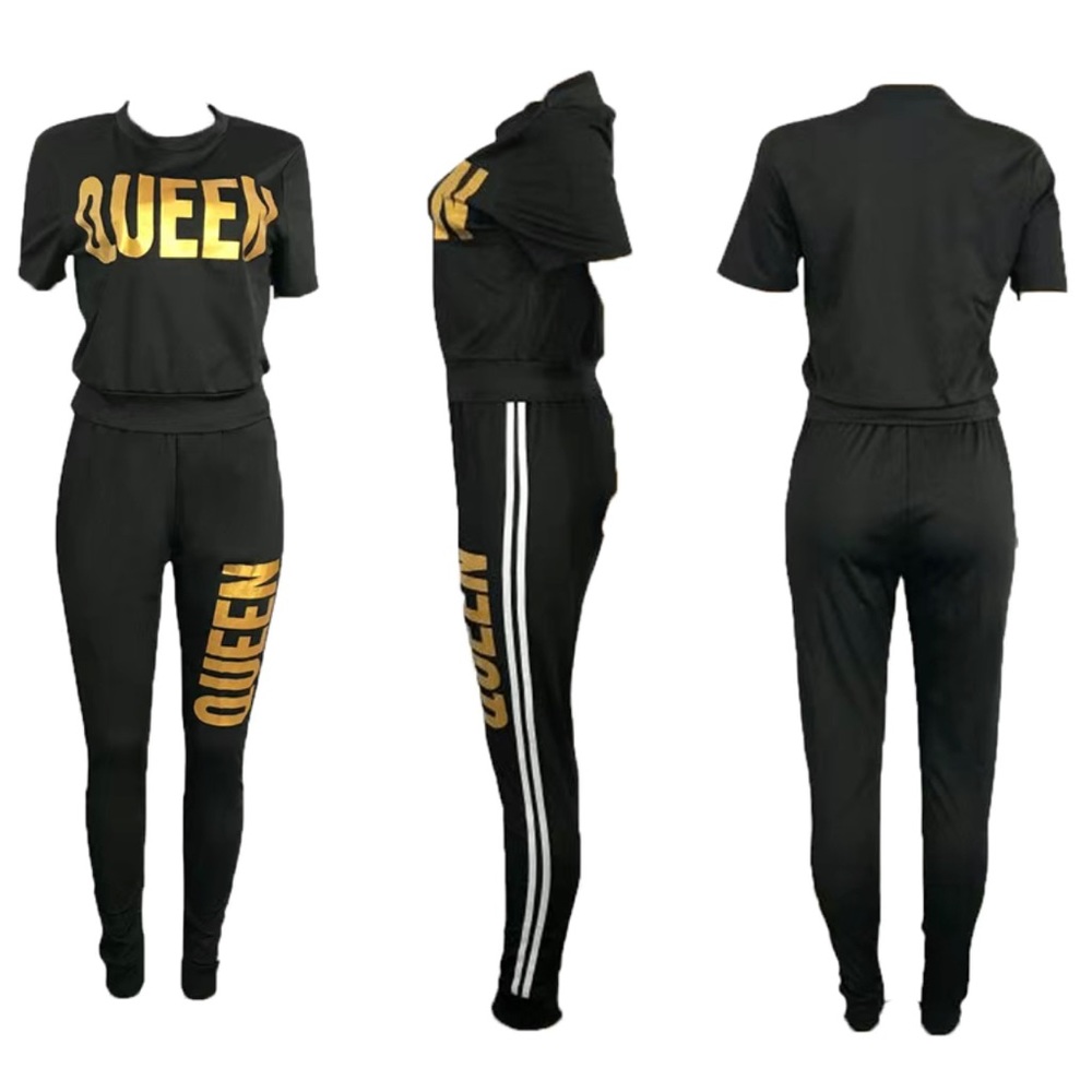 Queen Stripe Track Pants Set